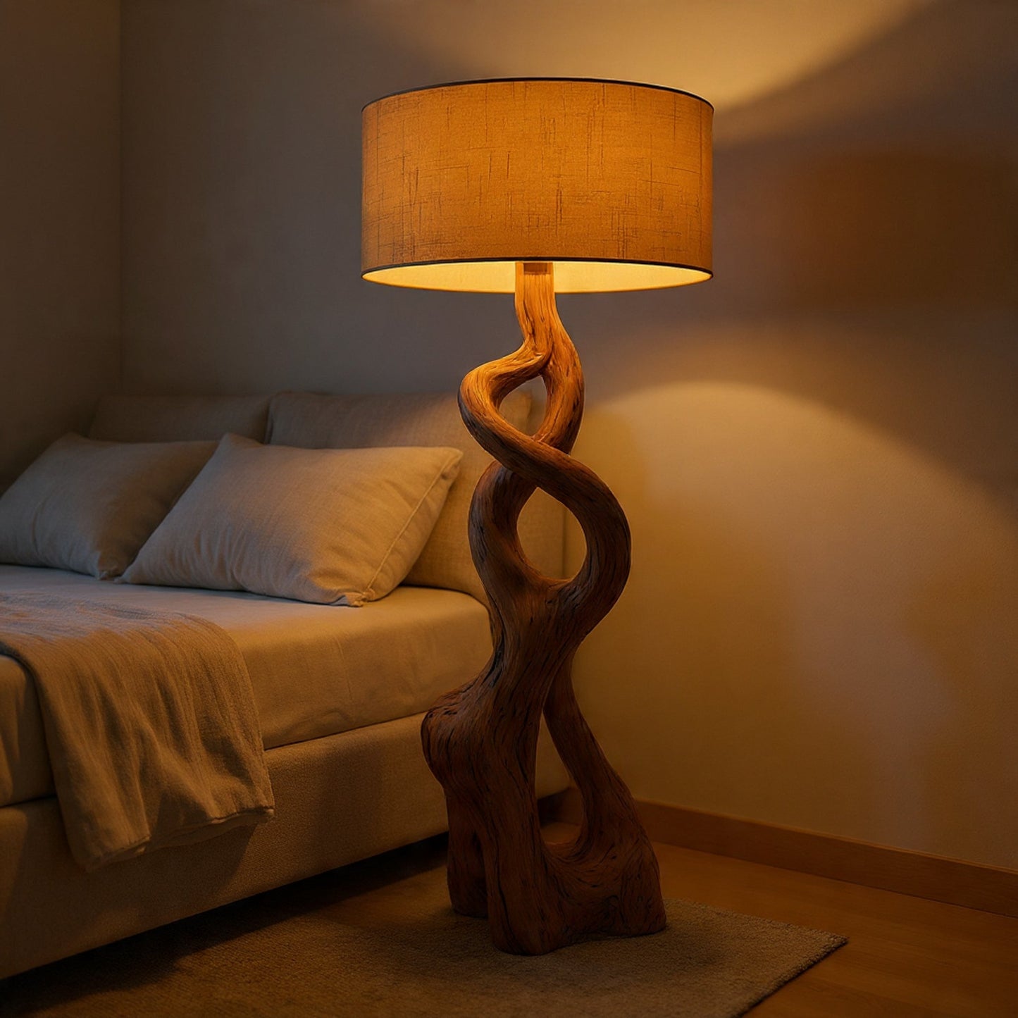 The "Aura" Sculptural Driftwood Floor Lamp