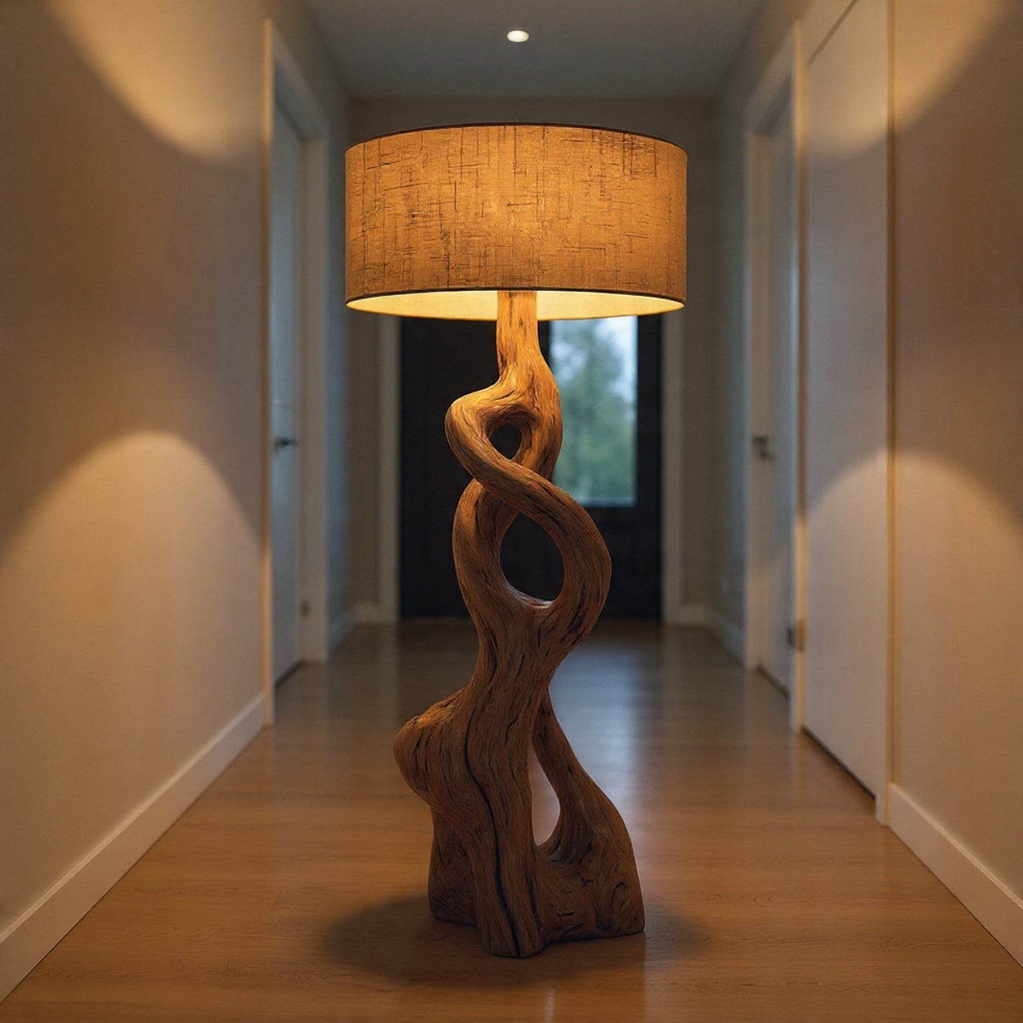 The "Aura" Sculptural Driftwood Floor Lamp