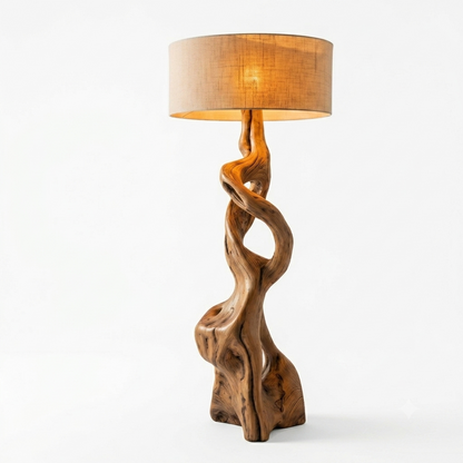 The "Aura" Sculptural Driftwood Floor Lamp