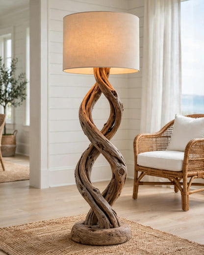 The Intertwined Driftwood Floor Lamp