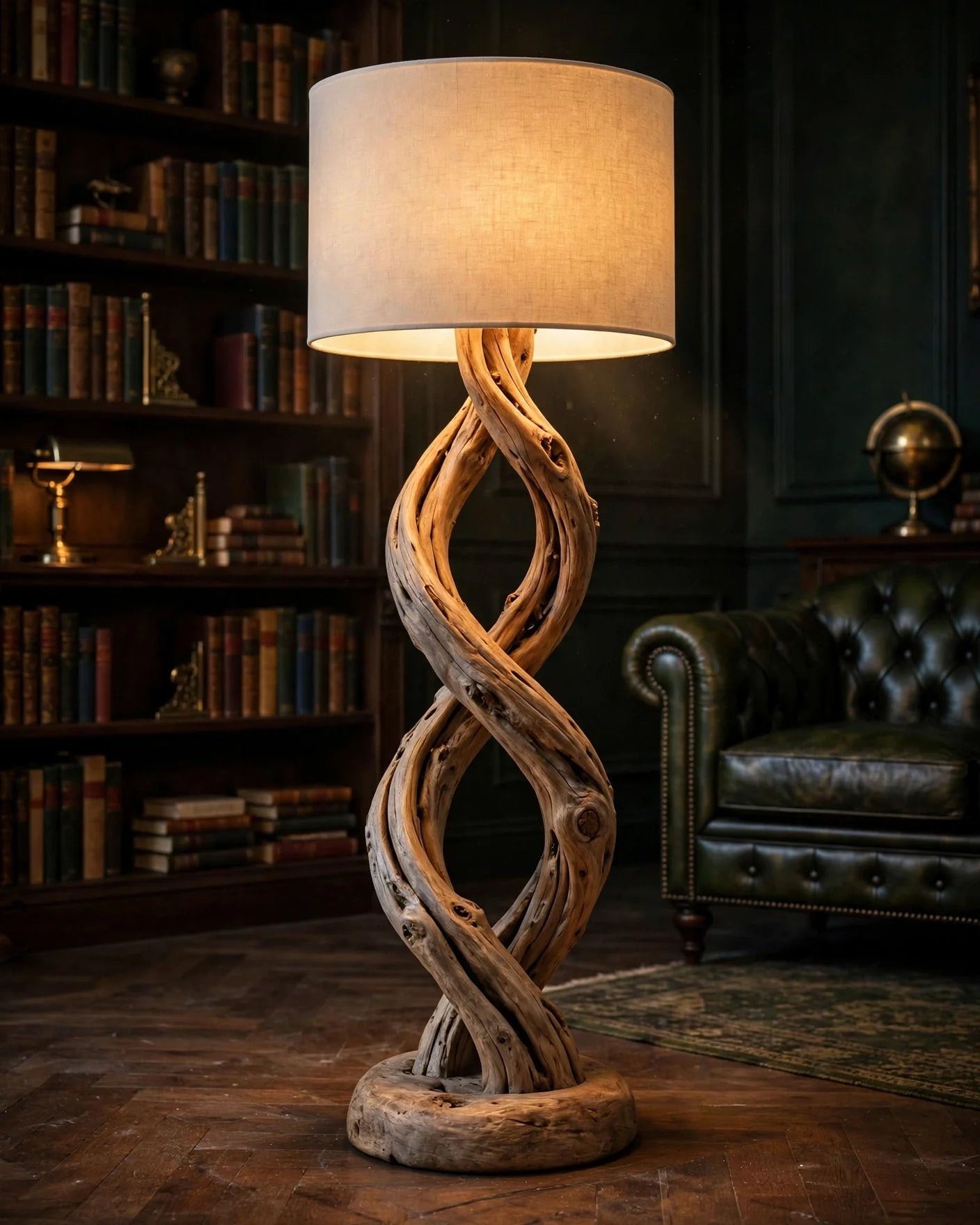 The Intertwined Driftwood Floor Lamp