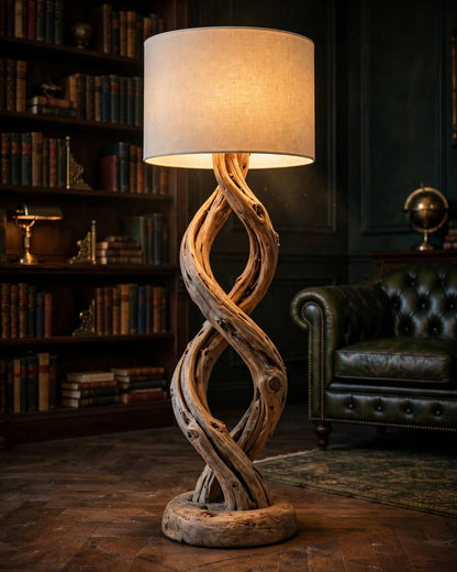 The Intertwined Driftwood Floor Lamp