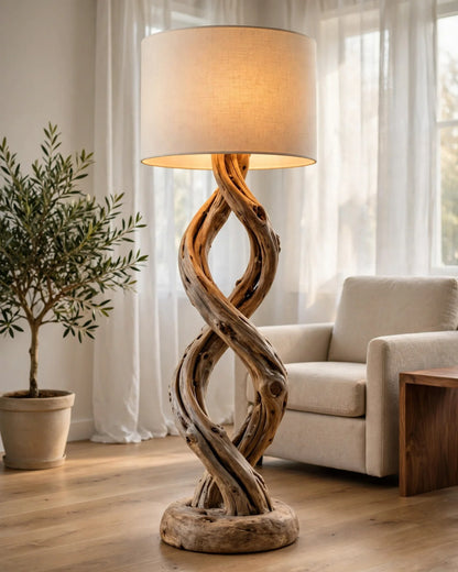 The Intertwined Driftwood Floor Lamp